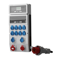 Stromverteiler eXT-S/FI SKH 32A 16A 2x Camp 230V 8x230V + MID Stromzähler & Kabel DV-2353-D