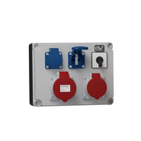 Stromverteiler FRED 32A 16A 2x230V franz/belg System mit Nockenschalter 0-1 Mennekes Doktorvolt® DV-9634-F