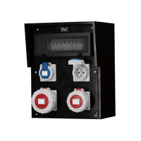 Baustromverteiler Vollgummi HD-S IP67 32A/5P 16A/5P 2x230V Doktorvolt® DV-9542-D