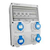 Camping Stromverteiler TD-FI/LS 4x230 Mennekes Steckdosen Doktorvolt DV-7921