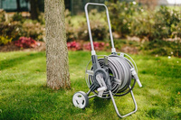 WHITE SILVER PLUS Schlauchwagen Set 50m Wasserschlauch Gartenschlauchwagen BRADAS WL-W2B50