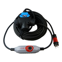 3-Wege Verlängerungskabel 3x230V 25m 3x2,5 + Personenschutzschalter PRCD-S+ Doktorvolt DV-9597-3-W-Y-FI