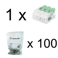 Dosenklemme 5x0.2-4.0 mm² Verbindungsklemme VDE UL 450V 32A DGN 1 Stück 100 Stück DG221-5.6-05P-17-00A