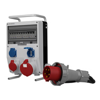 Stromverteiler TD-S/FI 1x63A 1x16A 2x230V SKHU Kabel Doktorvolt® DV-0304-D