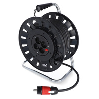 Kabeltrommel Verlängerungskabel 4x230V/16A 25m 3x2,5mm2 DV-9994-F-B230