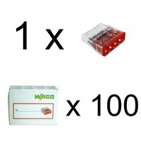 Dosenklemme 4x0,5-2,5mm2 Verbindungsklemme 4-polig WAGO 1 Stück 100 Stück 1-2273-204