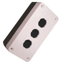 Putz Drucktaster Leergehäuse Aufbaugehäuse Aufputz grau/schwarz XBS XAL-BE03