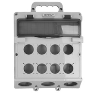 Stromverteiler leeres Gehäuse 1x14 Module mit Handgriff IP44 300x340mm TP Electric 3710-000-0000