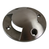 Abdeckung für Bodeneinbaustrahler ALFA-O/ALFA-K zweibahnig rostträger Stahl Gartenleuchte GTV ON-ALFAO-C2W