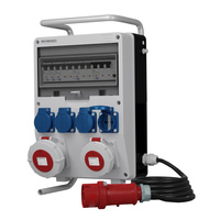 Stromverteiler TD-S/FI 32A 16A 4x230V IP54 SKHU Kabel 5x4mm2 Doktorvolt® DV-0106-D