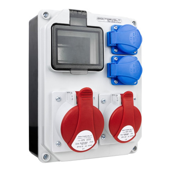 Stromverteiler HL 32A 16A 2x230V Baustromverteiler Doktorvolt DV-5347-D