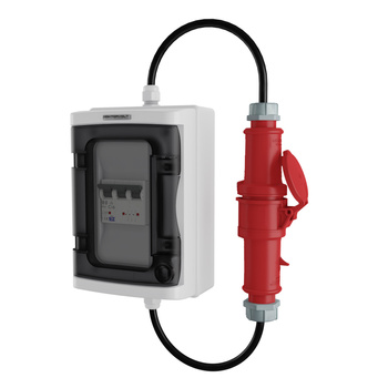 Verlängerungskabel 16A mit Sicherung C16 3P Doktorvolt DV-2520-AZ-16A