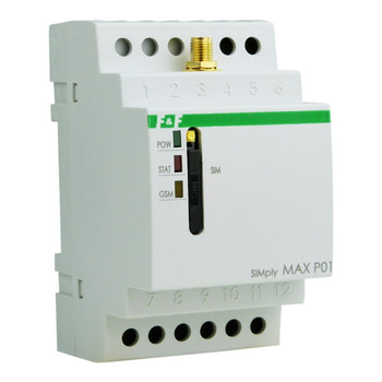 GSM-Fernsteuerungsrelais SMS-Steuerung 2×Eingang 2×SIMply MAX-Ausgang P01 F&F SIMPLY MAX-P01