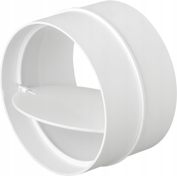 Rundrohr Verbinder mit Rückstauklappe Ø100mm airRoxy 02-463