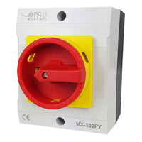 Hauptschalter 32A Reparaturschalter MX-332PY Gehäuse Lasttrennschalter XBS XBS MX 332PY