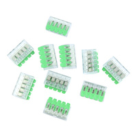 10 Stück Verbindungsklemmen 5x0.2-4.0 mm² VDE UL 450V 32A DGN 10-DG221-5.6-05P