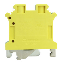 Schutzleiter-Reihenklemme 10mm2 gelb-grün Erdungsklemme VDE UL PC10-PE-01P-1Y-00AH