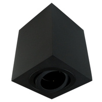 Deckenaufbauleuchte 50W IP20 schwarz Qadrat Aluminium Aufputz Deckenlampe SENSA GTV OS-SEN5097KWCZ-00