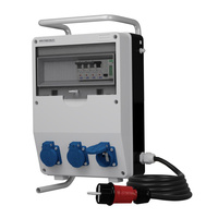 Stromverteiler TD-S/FI 3x230V franz System Kabel Stromzähler MID Doktorvolt® DV-0472-F