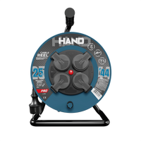 Kabeltrommel HAND PRO 25m 4x Steckdosen 230V IP44 H05RN-F 3x2,5 mm² W-96317