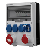 Baustromverteiler 16A 32A LS-Schalter Stromverteiler 4x230V Doktorvolt DV-2107-D