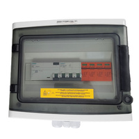 Doktorvolt Solar Anschlusskasten Photovoltaik AC SIEMENS 3P B25A 25A 300mA Überspannungsschutz T2 DV-0751-FOT