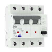 SEZ FI/LS B16 300mA 4p 10kA RCBO FI/LS-Schalter Kombi Schalter 0090953