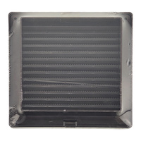 Schräggitter mit Insektenschutznetz quadratisch 14cm x 14cm braun AirRoxy 02 02-337