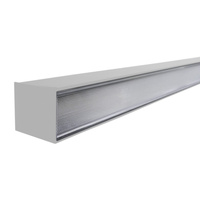 LED Hängeleuchte 113cm 30W 4000K 230V Bürolampe Lampe QUALIS silber Bemko 90-06A-1A