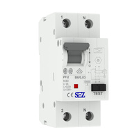 SEZ FI/LS B6 30mA 2p 10kA RCBO FI/LS-Schalter Kombi Schalter SEZ 0090610