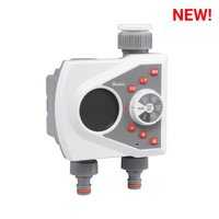 Bewässerungsautomat 2 Anschlüssen Bewässerungscomputer WHITE LINE WL-3134