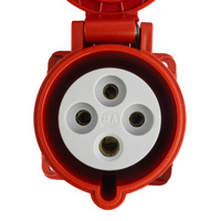 Einbausteckdose CEE Steckdose 400V 32A 4P 75x75 mm VDE TP Electric 3126-322-1675