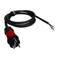 2m Anschlussleitung mit Stecker Uni-Schuko 230V 16A Kabel H07RN-F 3x2,5mm² Doktorvolt® DV-2954-PP230