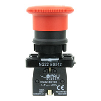 Not Aus Schalter Taster Notschalter für 600V und 10A mit in rotem Knopf NG22-ES542