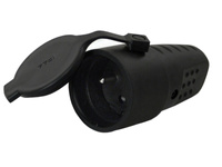 Gummikupplung IP44 16A 250V Steckdose Kupplung schwarz France XBS MXG-15F