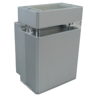 Fassadenleuchte GU10 IP54 grau Wandlampe Innen Außen Beleuchtung Nessa GTV LD-NESSAGU10J-80