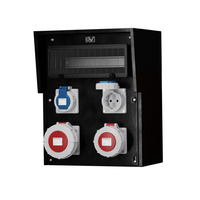 Baustromverteiler Vollgummi HD IP67 32A/5P 16A/5P 2x230V Doktorvolt® DV-9535-D