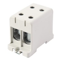 Hauptleitungsklemme Anschlussklemme ETB 150/1x2 Al/Cu Universalklemme elektroinstallation 4 Löcher Elektro Becov UK2150.21