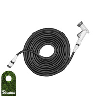 Gartenset flexibler Gartenschlauch Flexischlauch, Schnellkupplungen, Hahnanschluss 3/4", 4-Funktionspistole 7,5-15m BRADAS WTW715GY