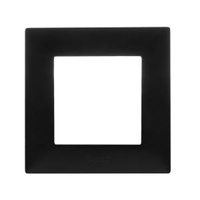 Abdeckrahmen 1-fach Rahmen schwarz Niloe Step 863591