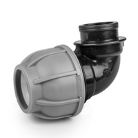 PP Fitting Winkel 90° Klemmverbinder IG 3/4" PE Rohr 20mm Bradas DSRA10K20F34