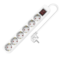Steckdosenleiste 6-fach Schuko 250V 16A 3m mit Schalter W-102115