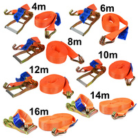 Spanngurt mit Ratsche 4/6/8/10/12/14/16m 5T 50mm Zurrgurt G02354