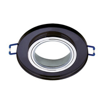 Deckenspot GU10 SELENA C BLACK Glas Einbauspot IDEUS 03599