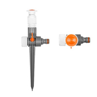 Kreisregner mit Erdspieß 90m² Impulsregner 0-360° Rasensprenger WHITE LINE Bradas WL-Z08