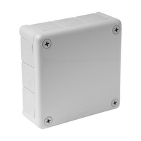 Abzweigkasten Aufputz-Feuchtraum Verbindungsdose Gummi Verschraubung Abzweigdose grau 118x118x46 mmViplast 051-03