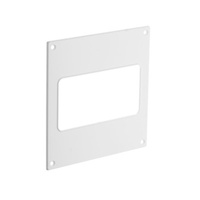 2Stk. Flachrohr Wandflansch 110x55mm Lüftungskanal airRoxy 02-408