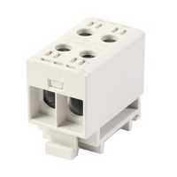 Hauptleitungsklemme Anschlussklemme ETB 35/1x2 Al/Cu Universalklemme elektroinstallation 4 Löcher Elektro Becov UK2035.21