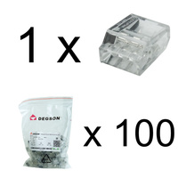 Dosenklemme 3x0.5-2.5 mm² Verbindungsklemme VDE DGN 1 Stück 100 Stück DG228-3.5-03P-1Y-00A