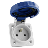 Anbausteckdose Doktorvolt 230V IP67 französisch/belgische Typ-E VZG 16 DV